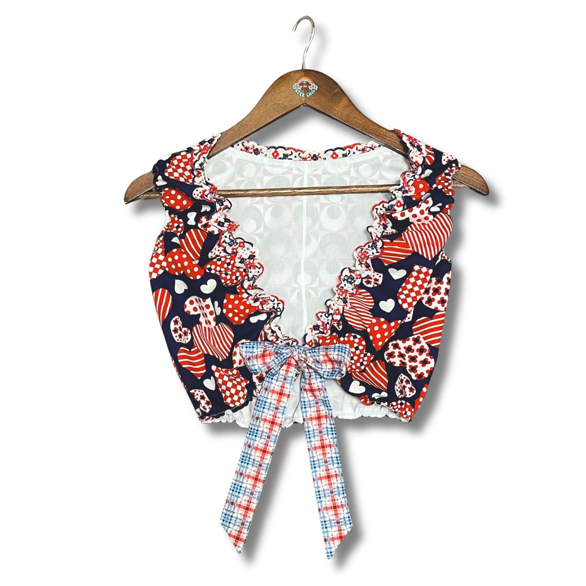 60s Summer Reversible Tie Tank - Size M