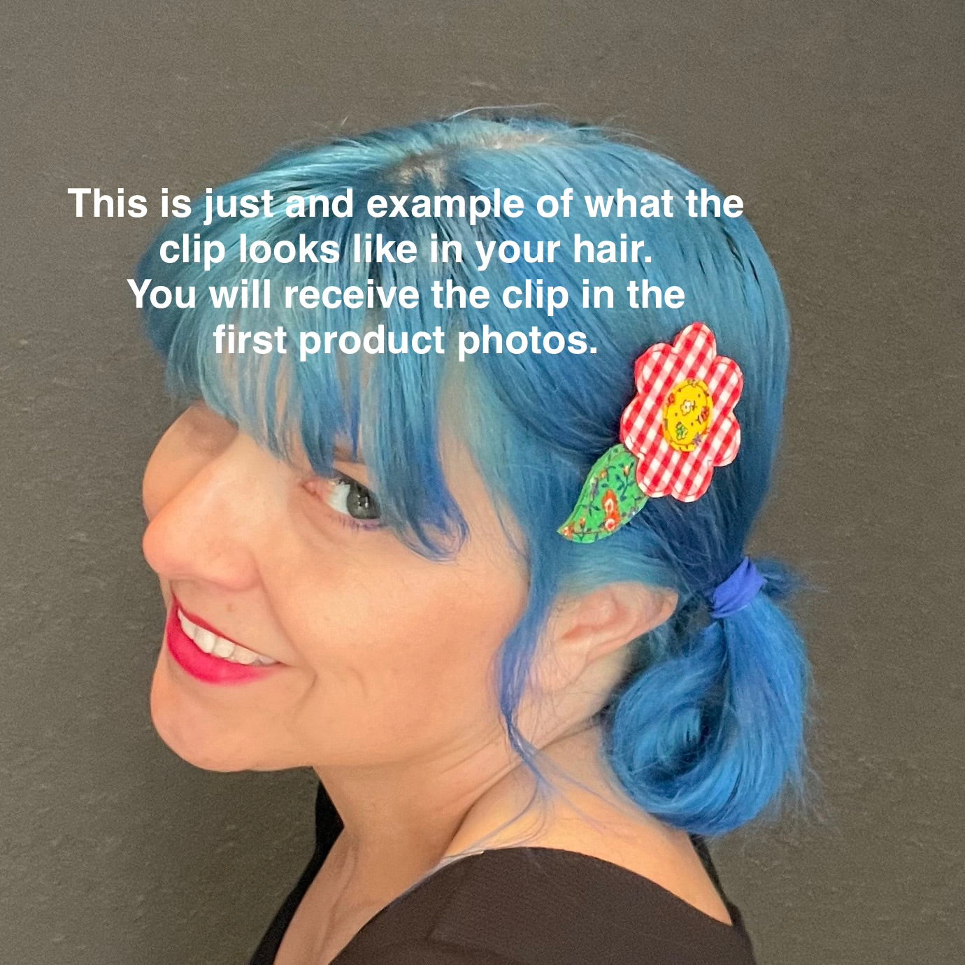 Patchwork Flower Power Handmade Hair Clip