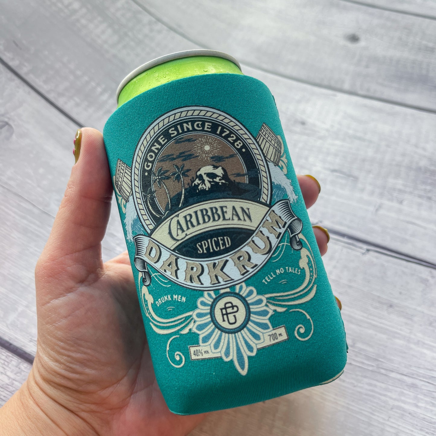 Caribbean Pirate Rum Can Sleeve