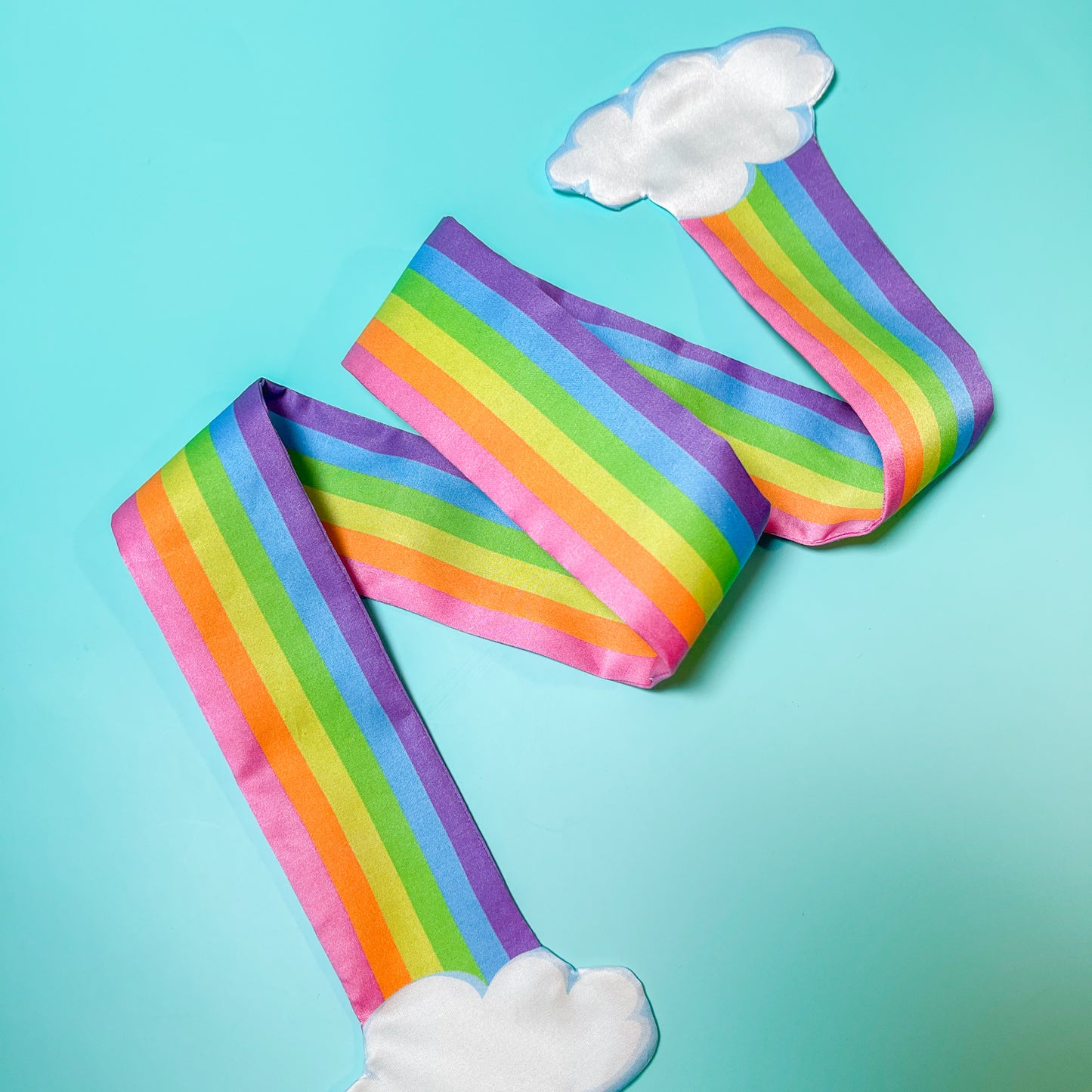 PRE-ORDER Pastel Rainbow Silk Cotton Scarf