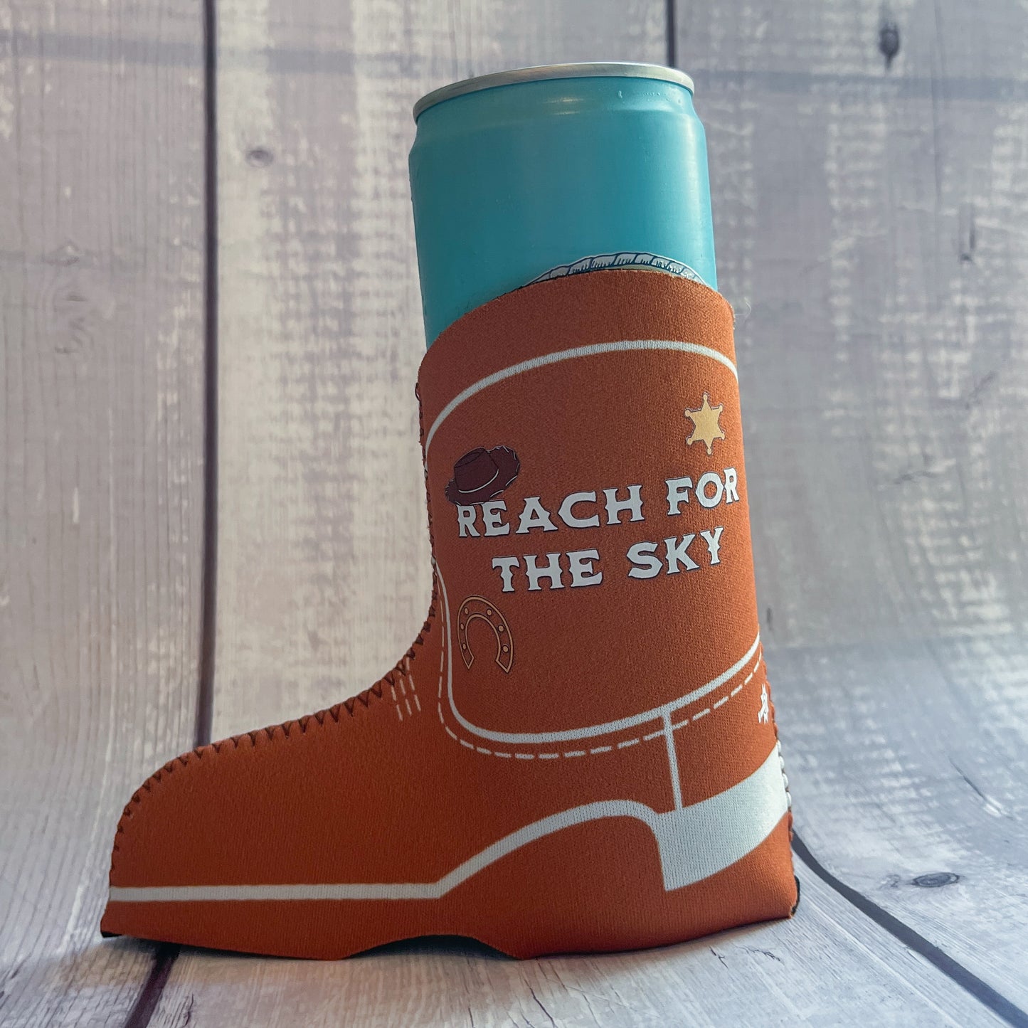 Reach for the Sky Boot Can Sleeve