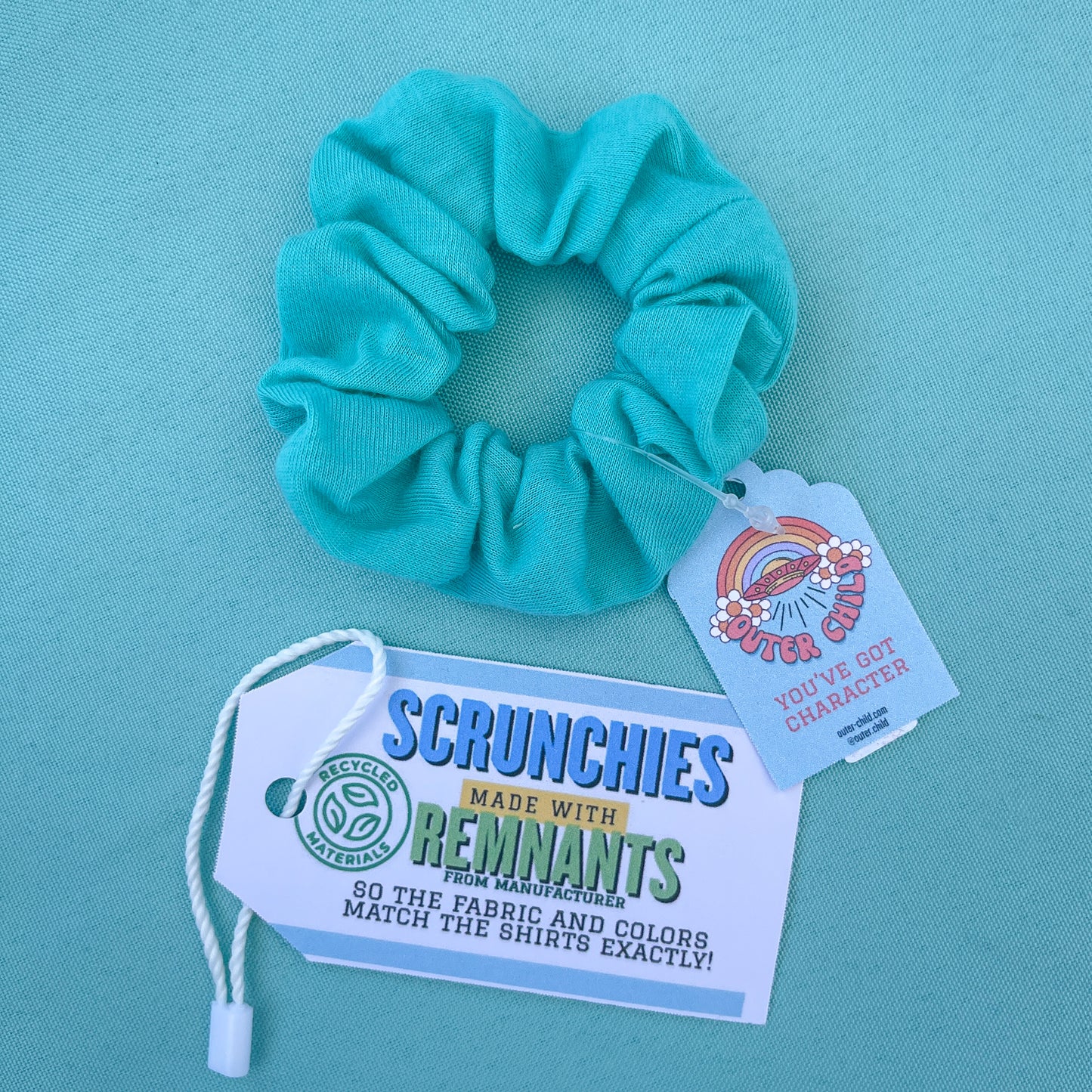 Turquoise Scrunchie