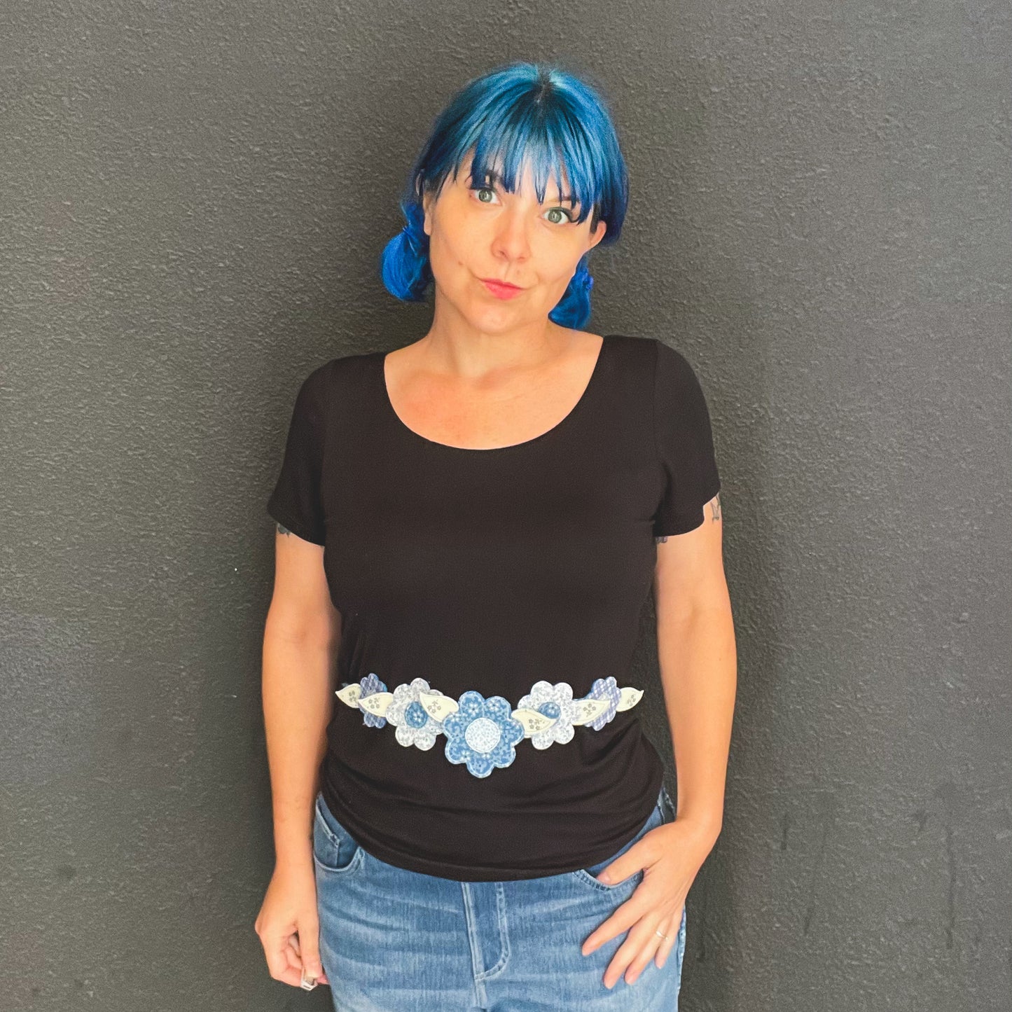 Blue Hues Flower Power Necklace