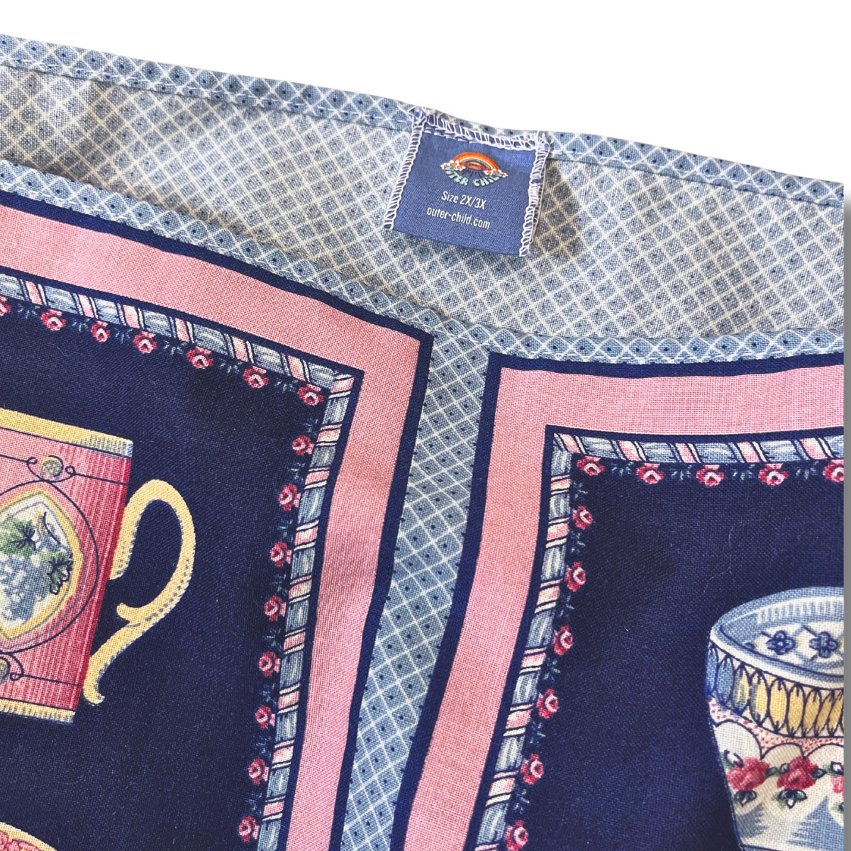 Tea Time Boxy Crop Top - Size 2X/3X