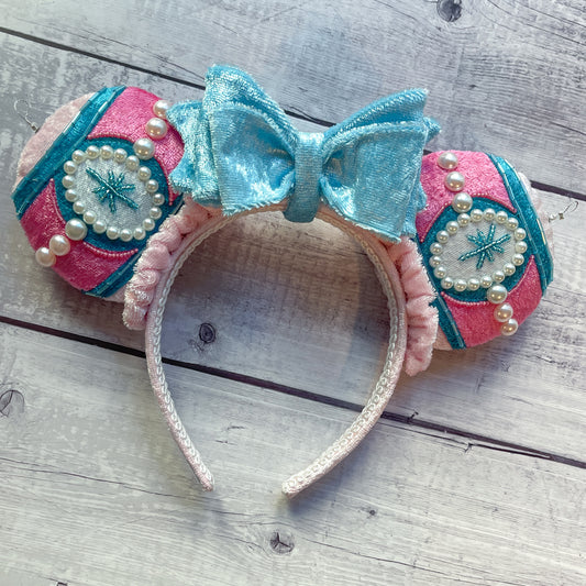 Hand Beaded Pastel Ornament Mouse Ear Headband