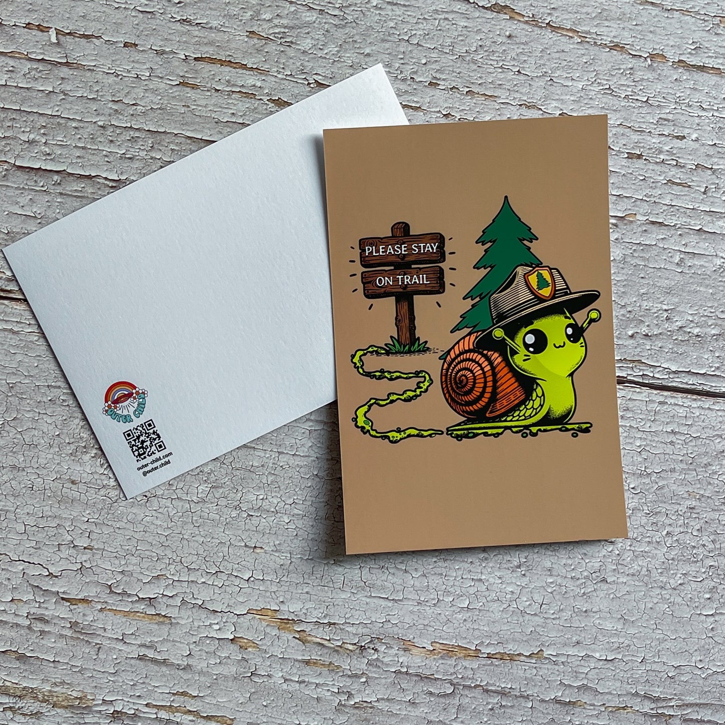 Snail Trail Postcard