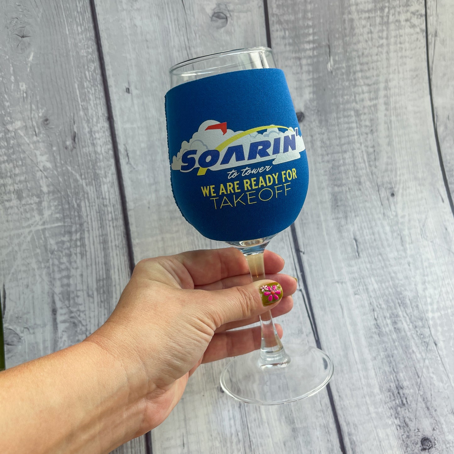 Soarin' Wine Glass Sleeve