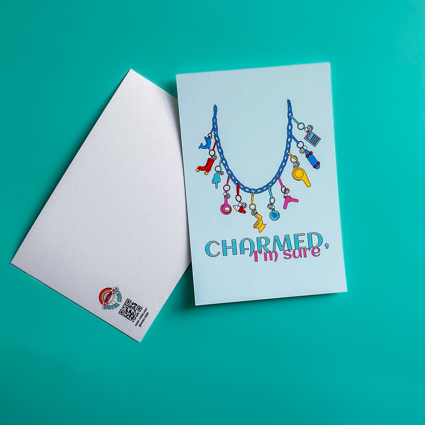 Charmed, I'm Sure Necklace Postcard