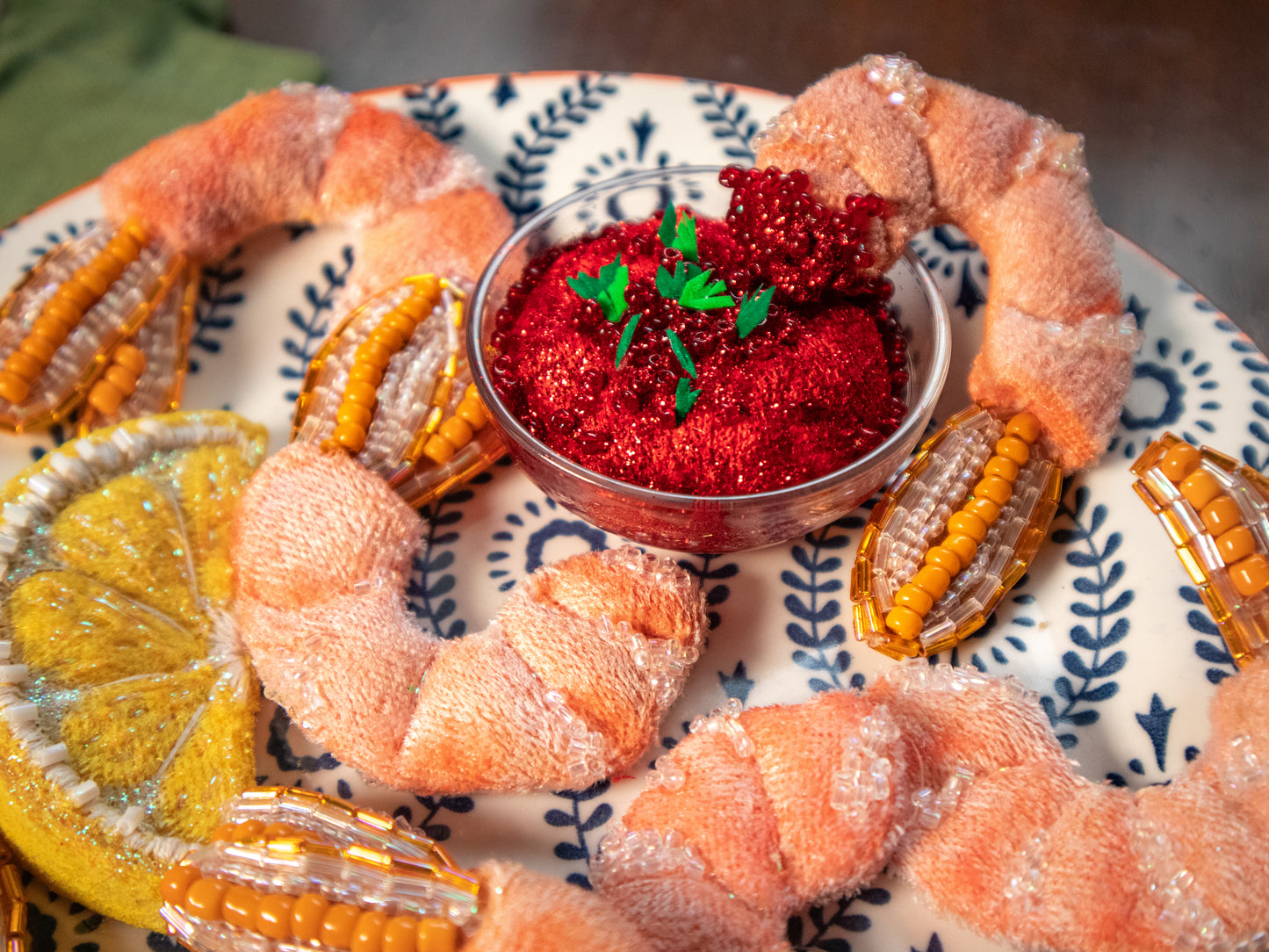 Shrimp Heaven, when? Shrimp Heaven, NOW! Semi-realistic food art on a plate