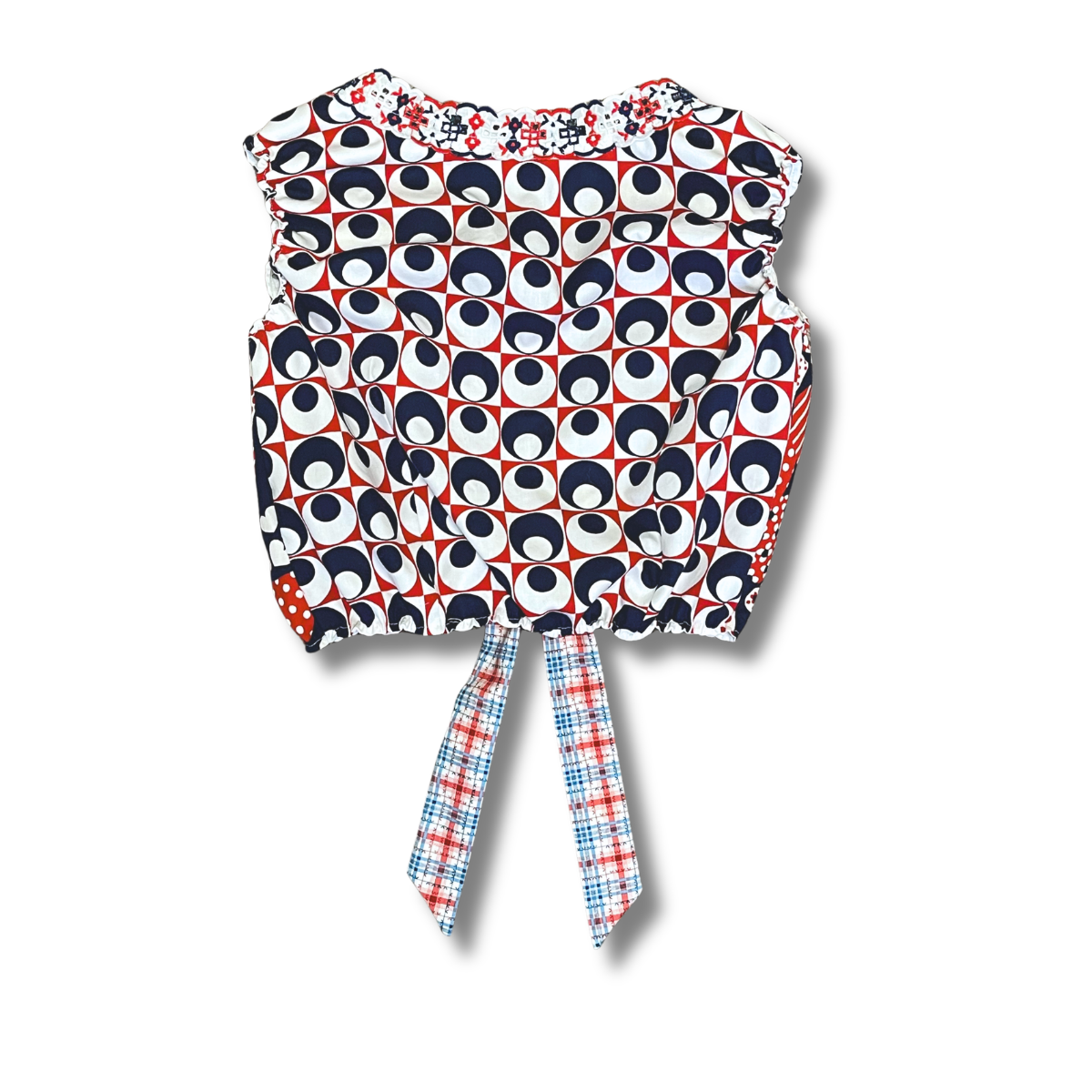 60s Summer Reversible Tie Tank - Size M