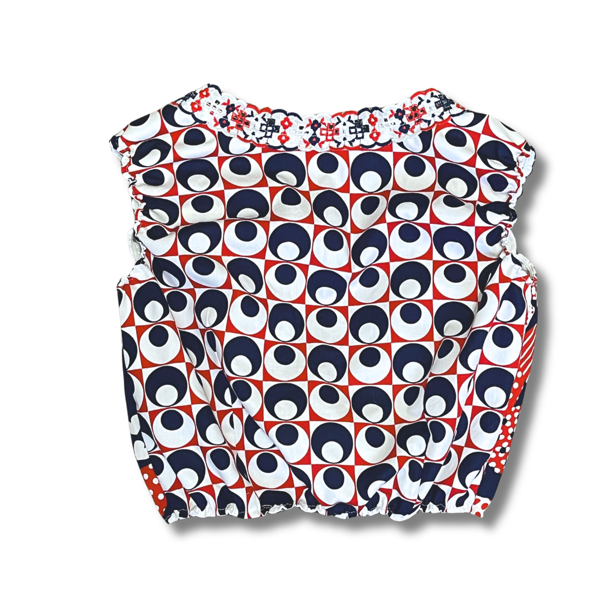 60s Summer Reversible Tie Tank - Size M