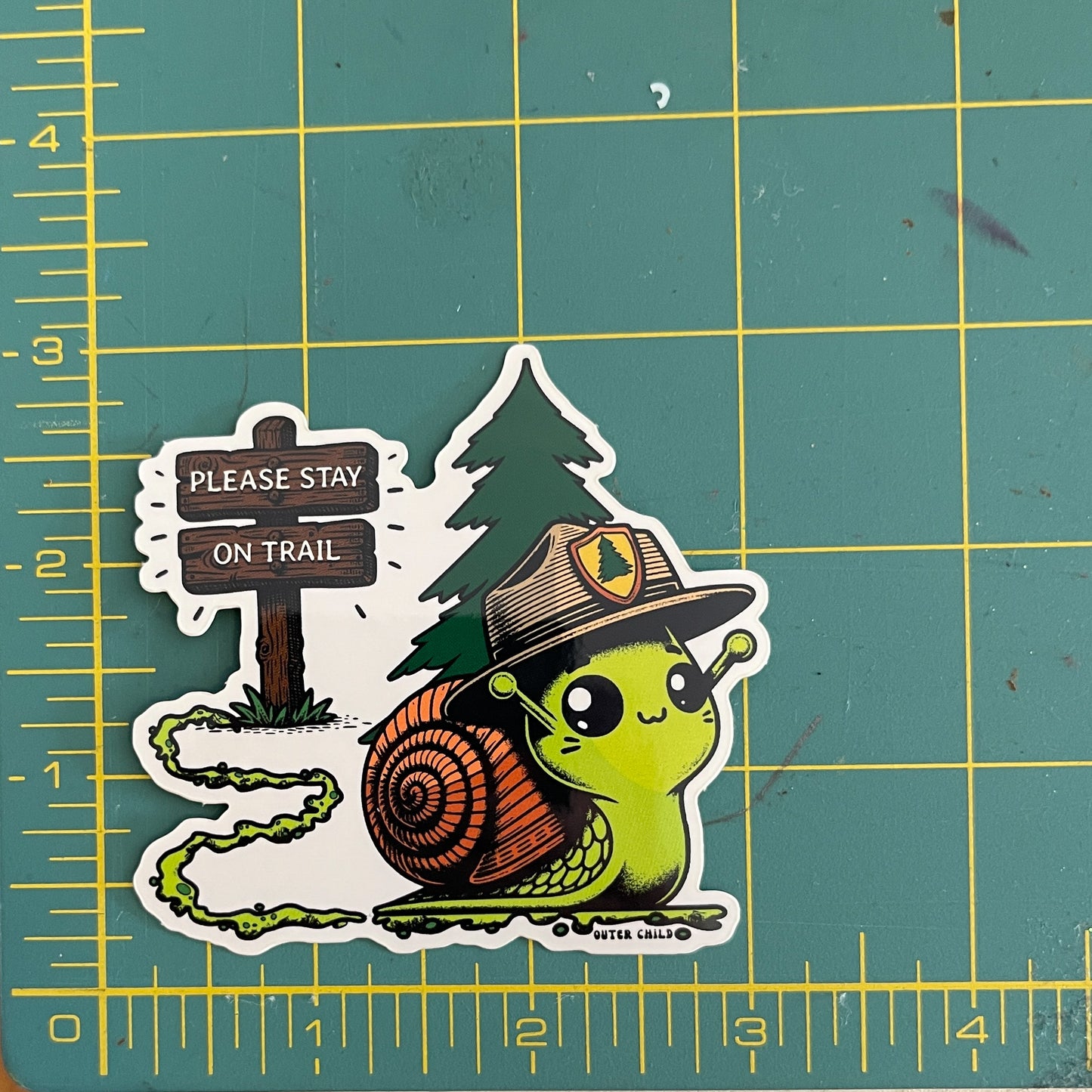 Snail Trail Sticker