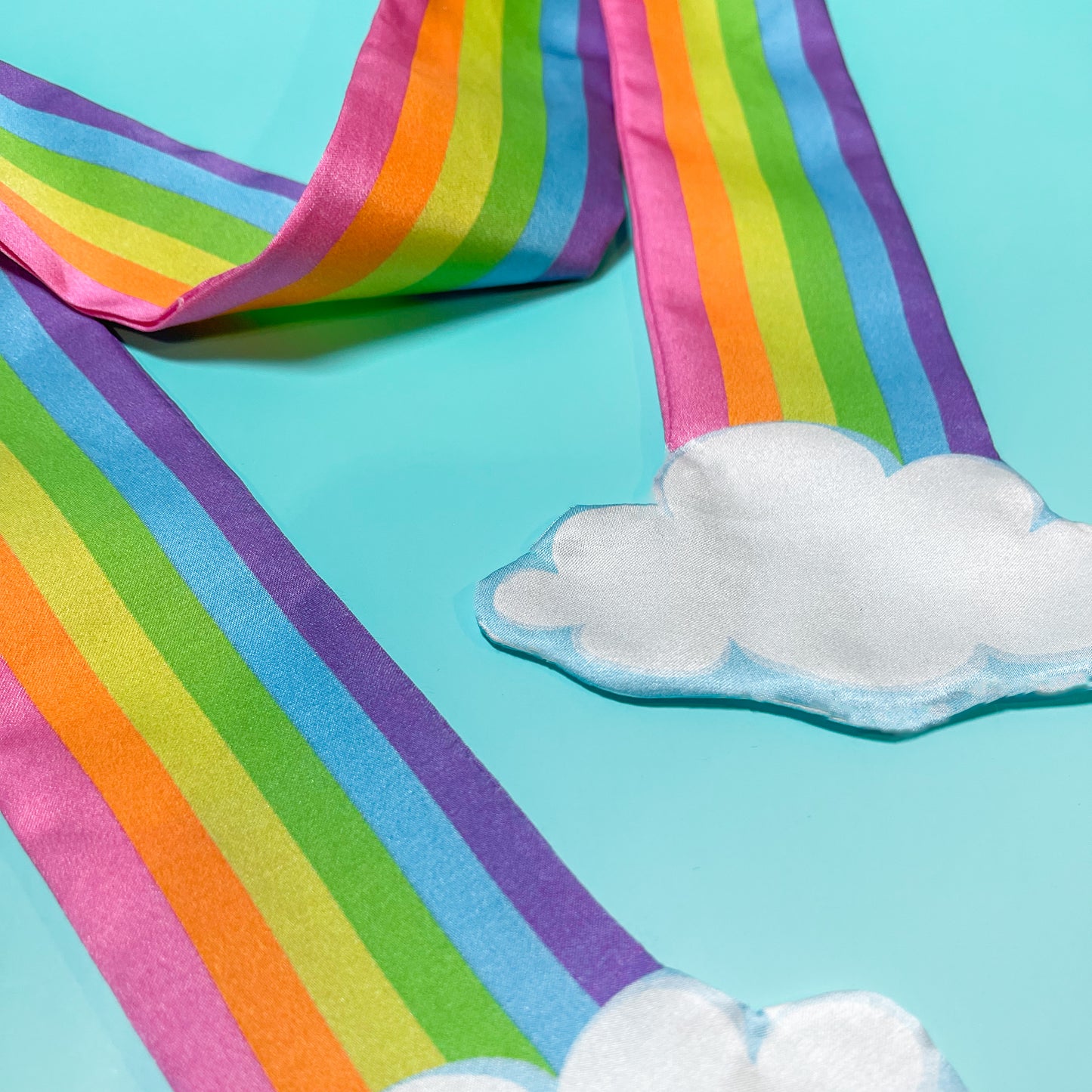 PRE-ORDER Pastel Rainbow Silk Cotton Scarf