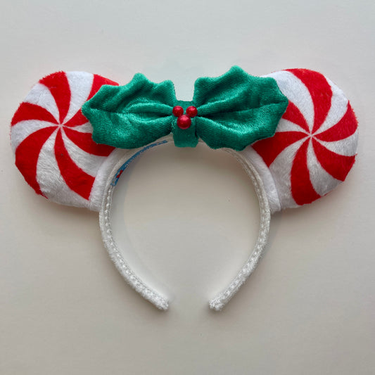 PepperMick Ears Holly Bow
