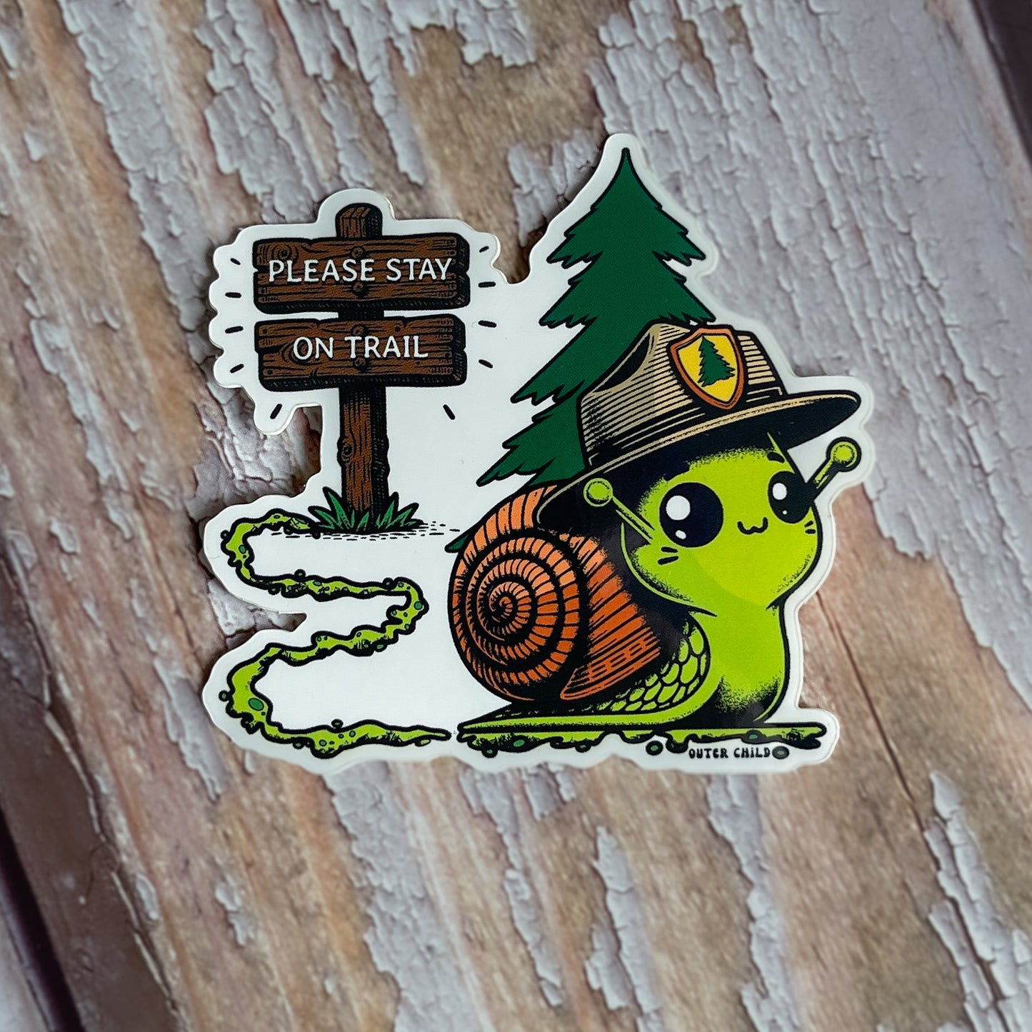 Snail Trail Sticker