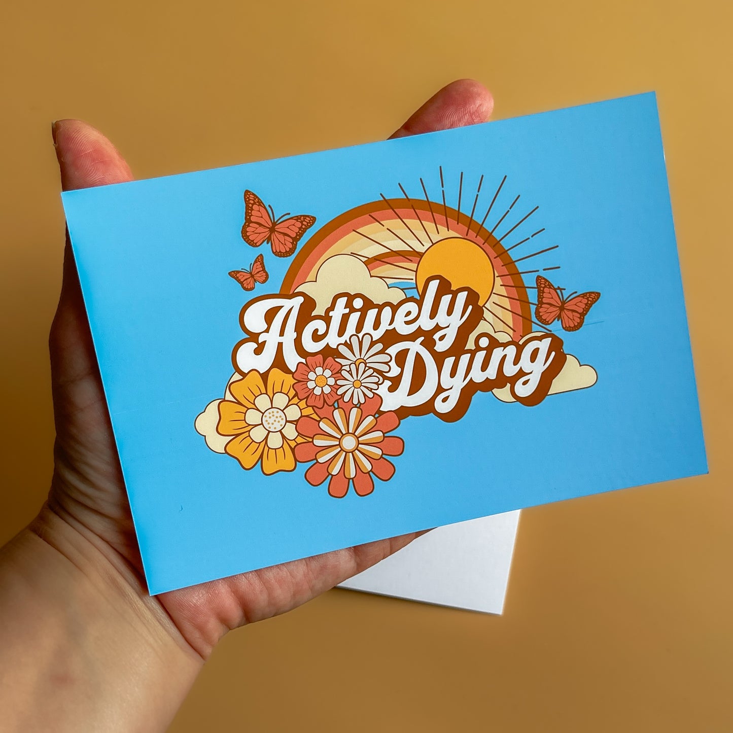 Actively Dying Postcard