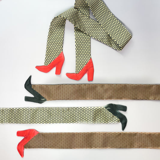 Fishnets and Heels Silk Cotton Scarf