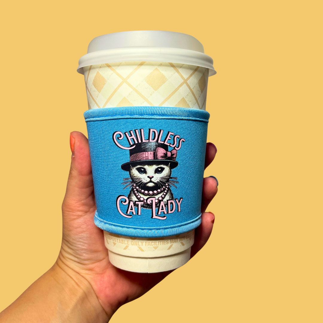 Childless Cat Lady Coffee Cup Sleeve