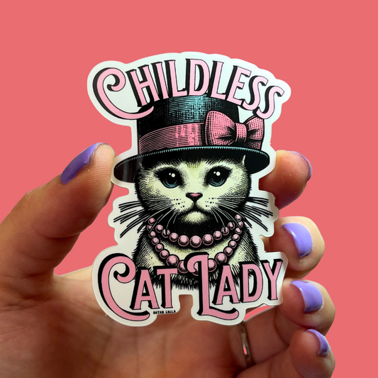 Childless Cat Lady Sticker