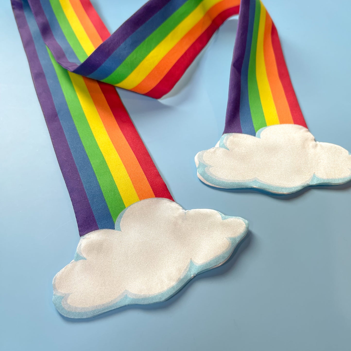 PRE-ORDER Bright Rainbow Silk Cotton Scarf