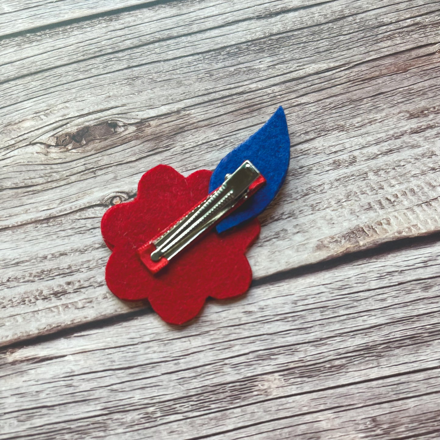 Patchwork Flower Power Handmade Hair Clip