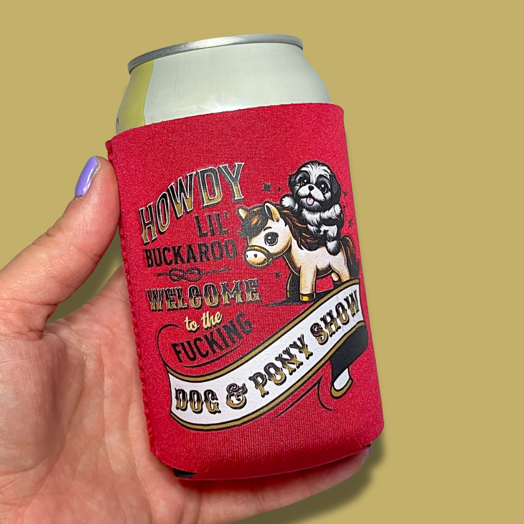 Dog & Pony Show Can Cooler Drink Sleeve