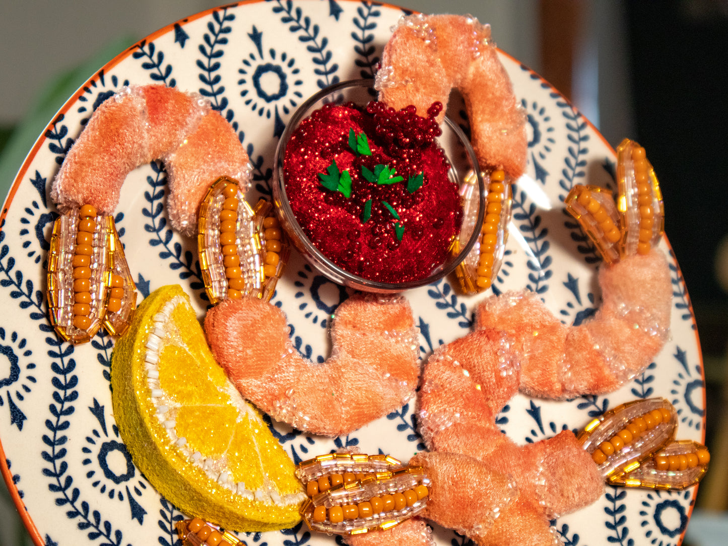 Shrimp Heaven, when? Shrimp Heaven, NOW! Semi-realistic food art on a plate