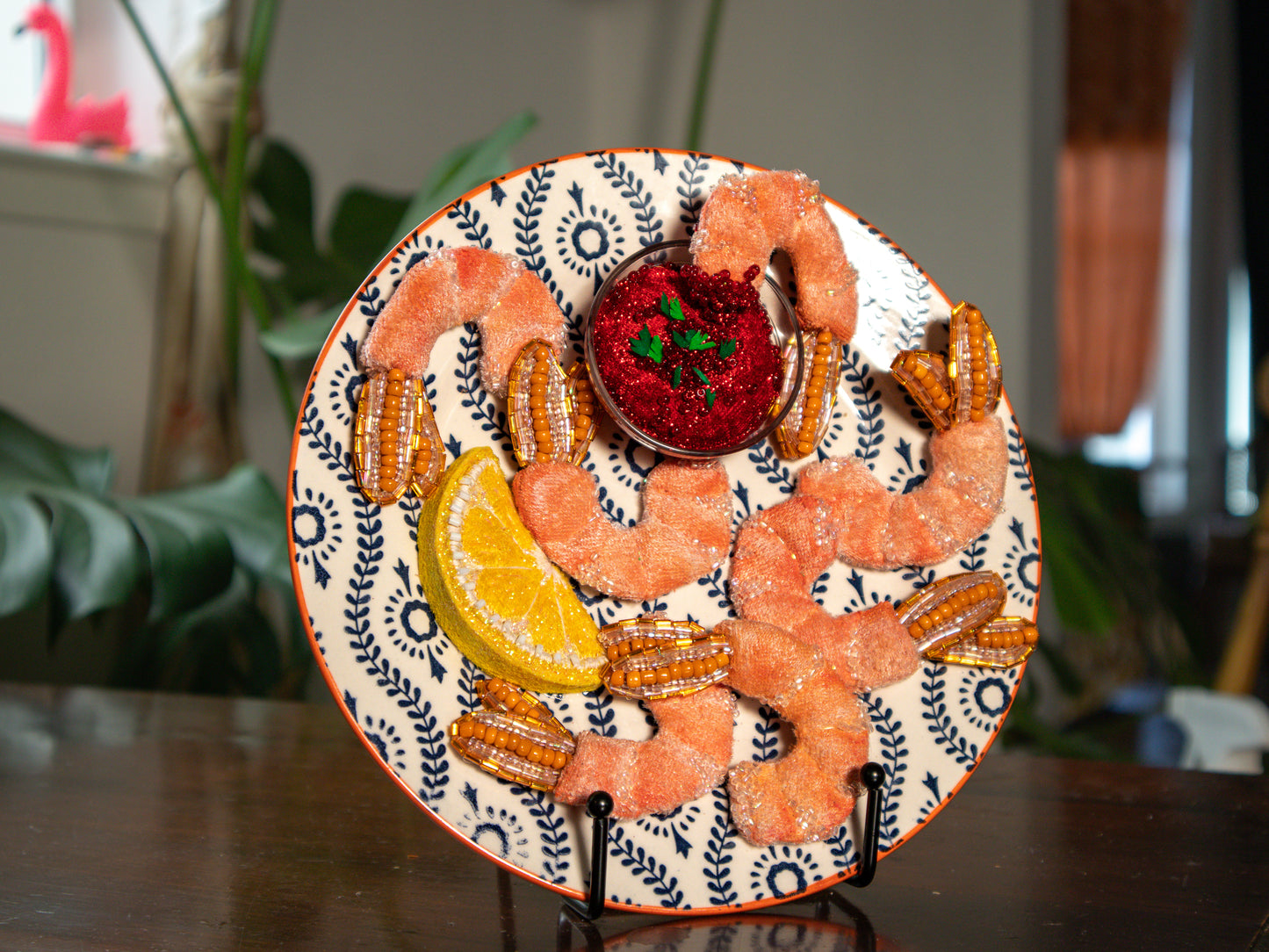 Shrimp Heaven, when? Shrimp Heaven, NOW! Semi-realistic food art on a plate