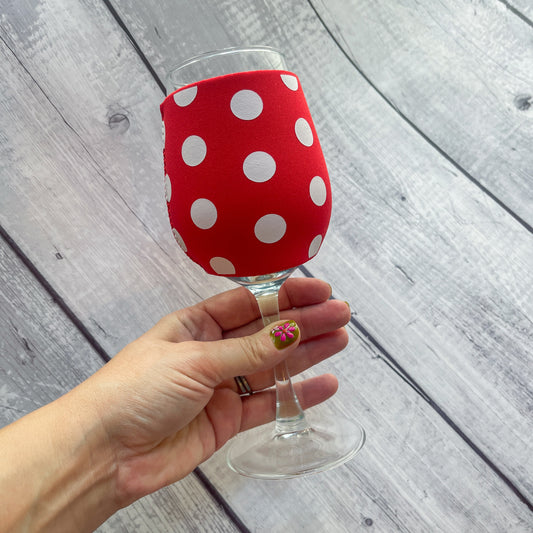 Polka Dot Wine Glass Sleeve