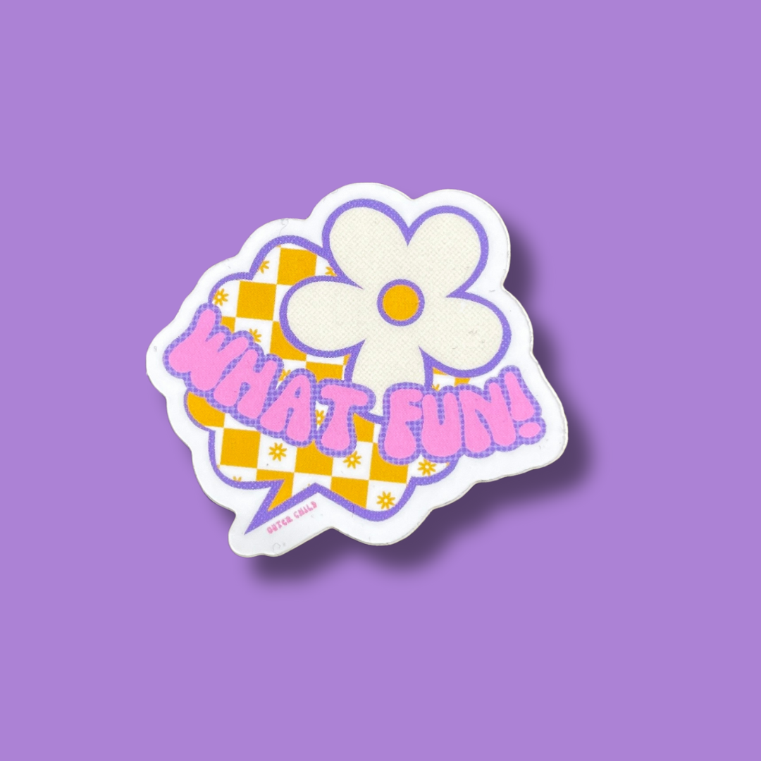 Fun Sticker F Off What Fun! Vinyl Sticker – Outer Child