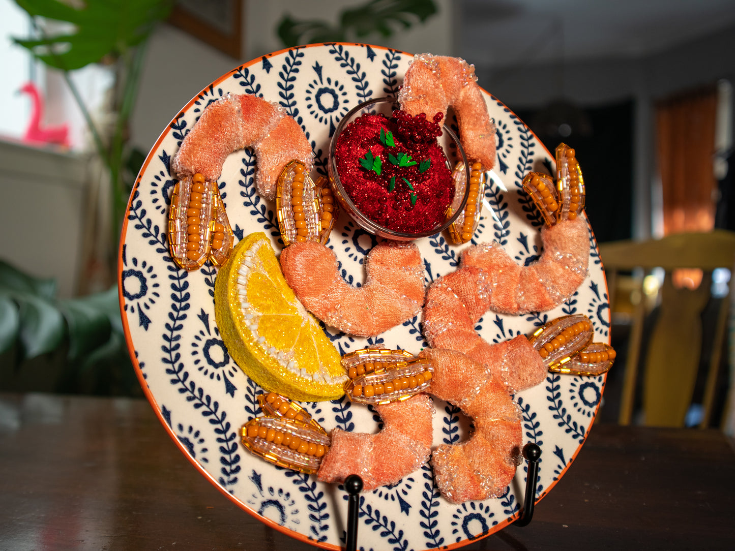 Shrimp Heaven, when? Shrimp Heaven, NOW! Semi-realistic food art on a plate