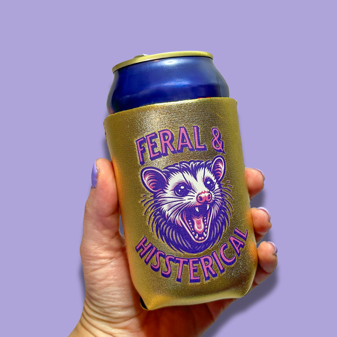 Feral & Hissterical Can Cooler Drink Sleeve