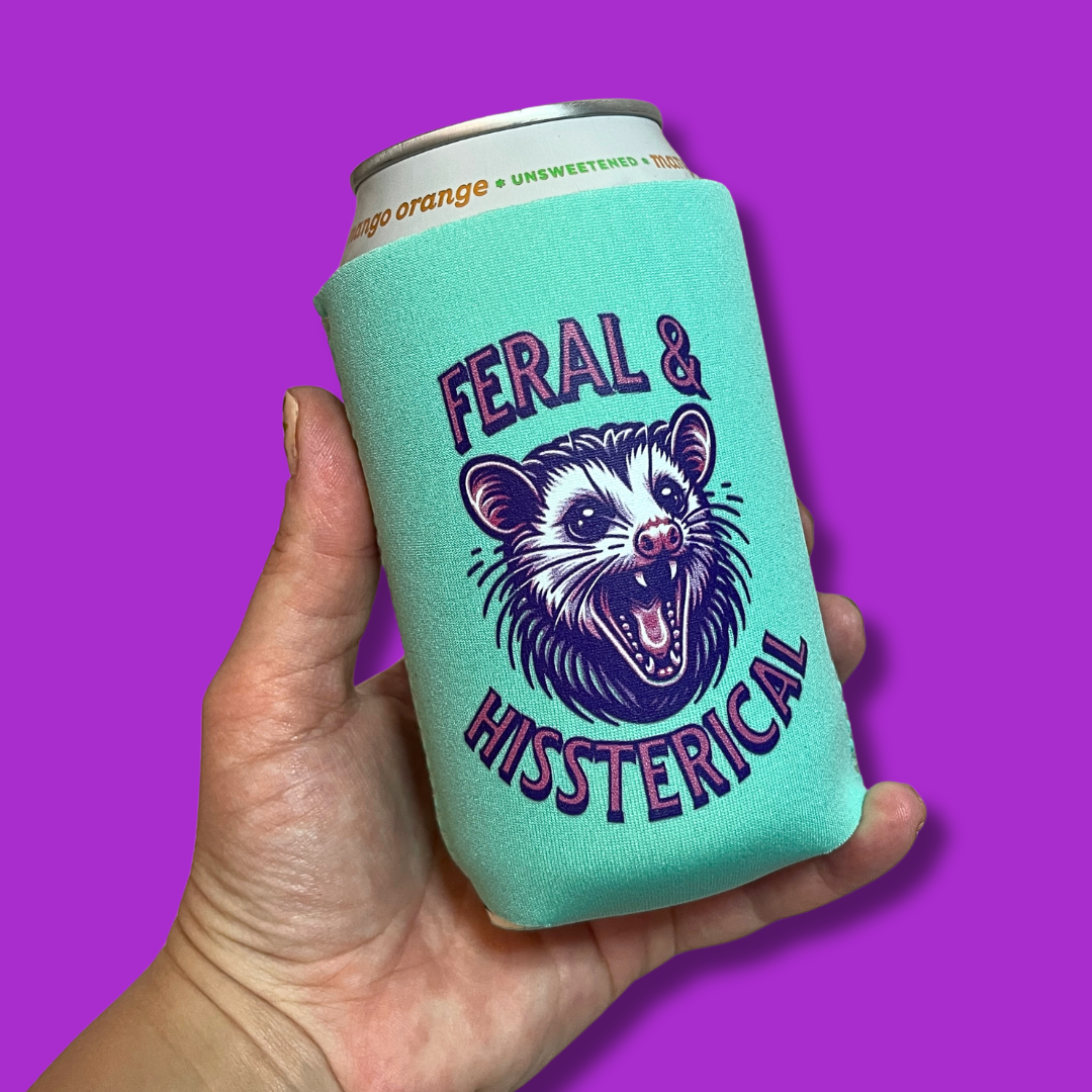 Feral & Hissterical Can Cooler Drink Sleeve