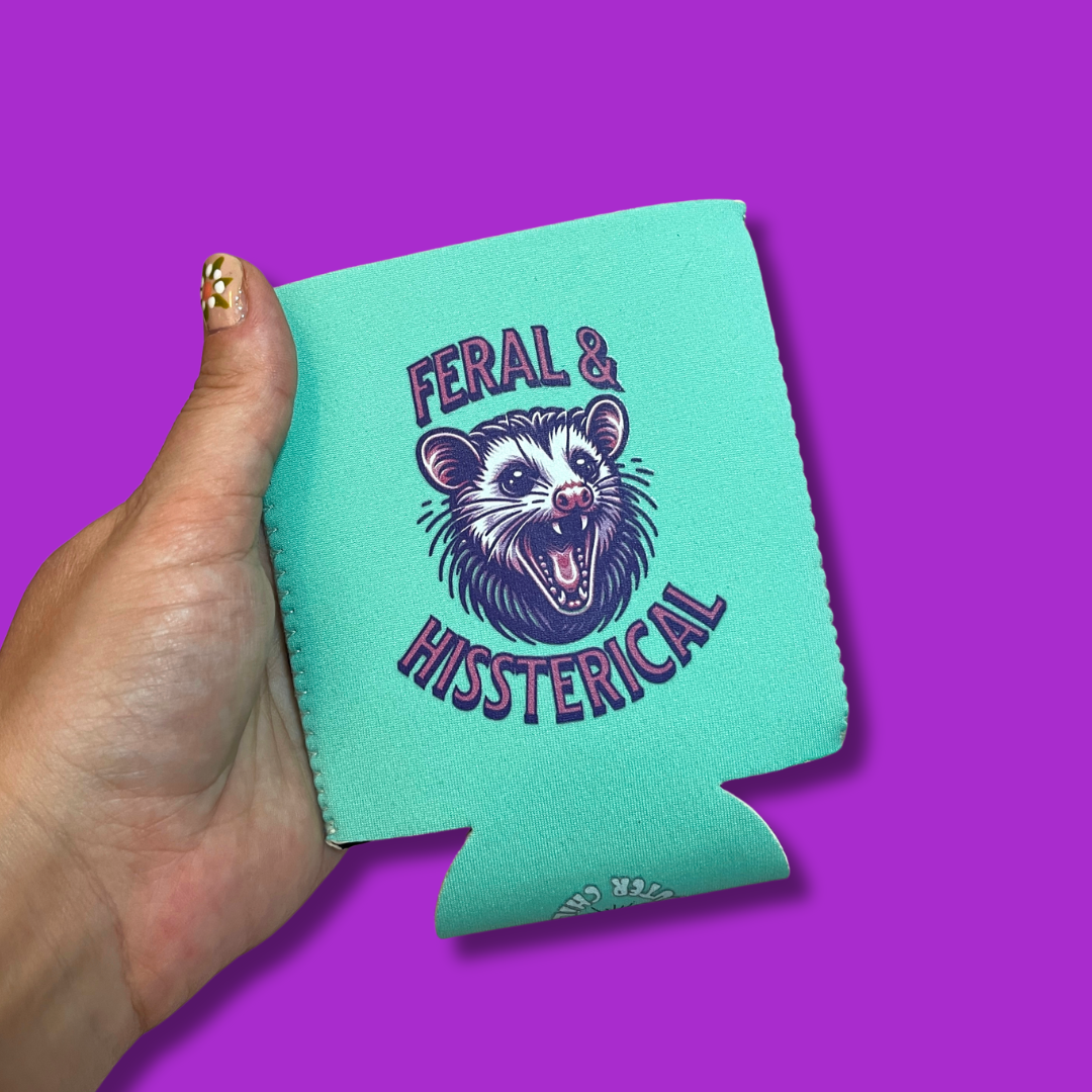 Feral & Hissterical Can Cooler Drink Sleeve