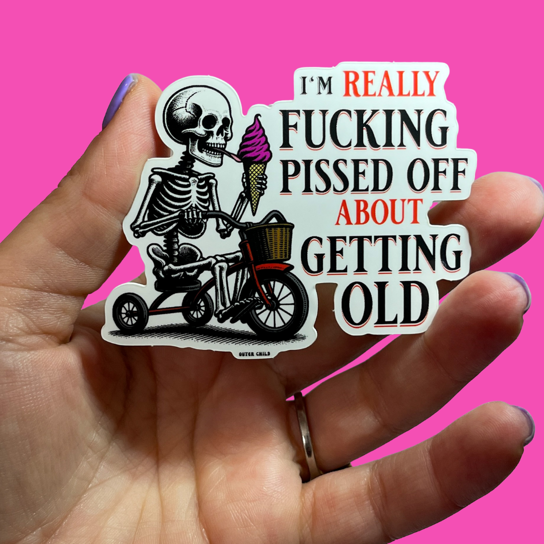 Getting Old Sticker