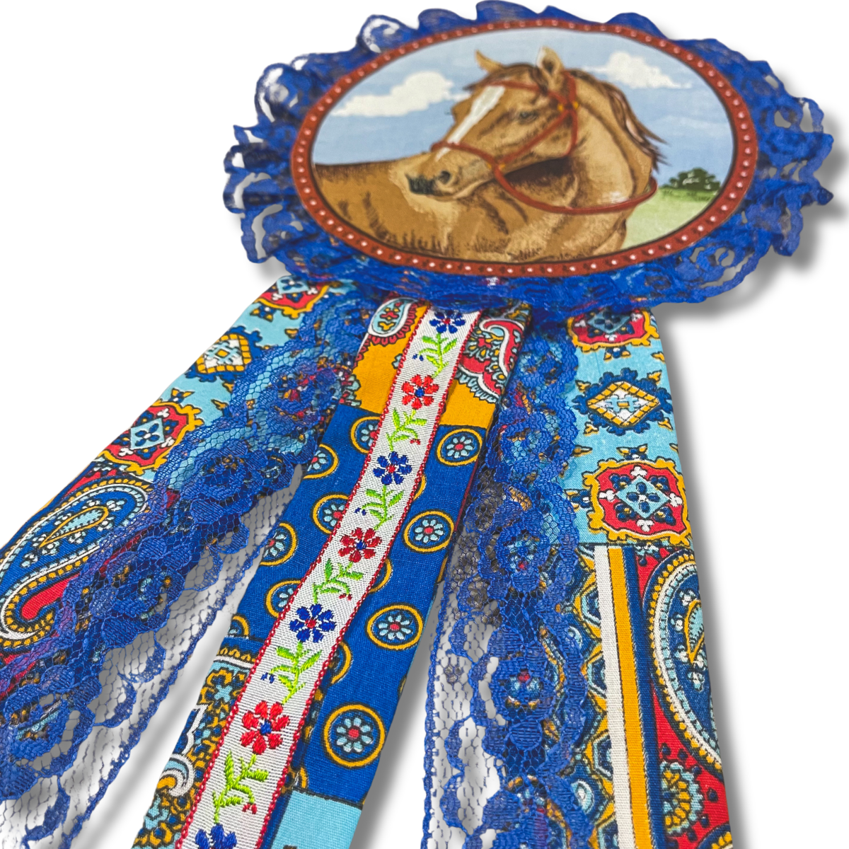 Horse Girl Award Ribbon Brooch