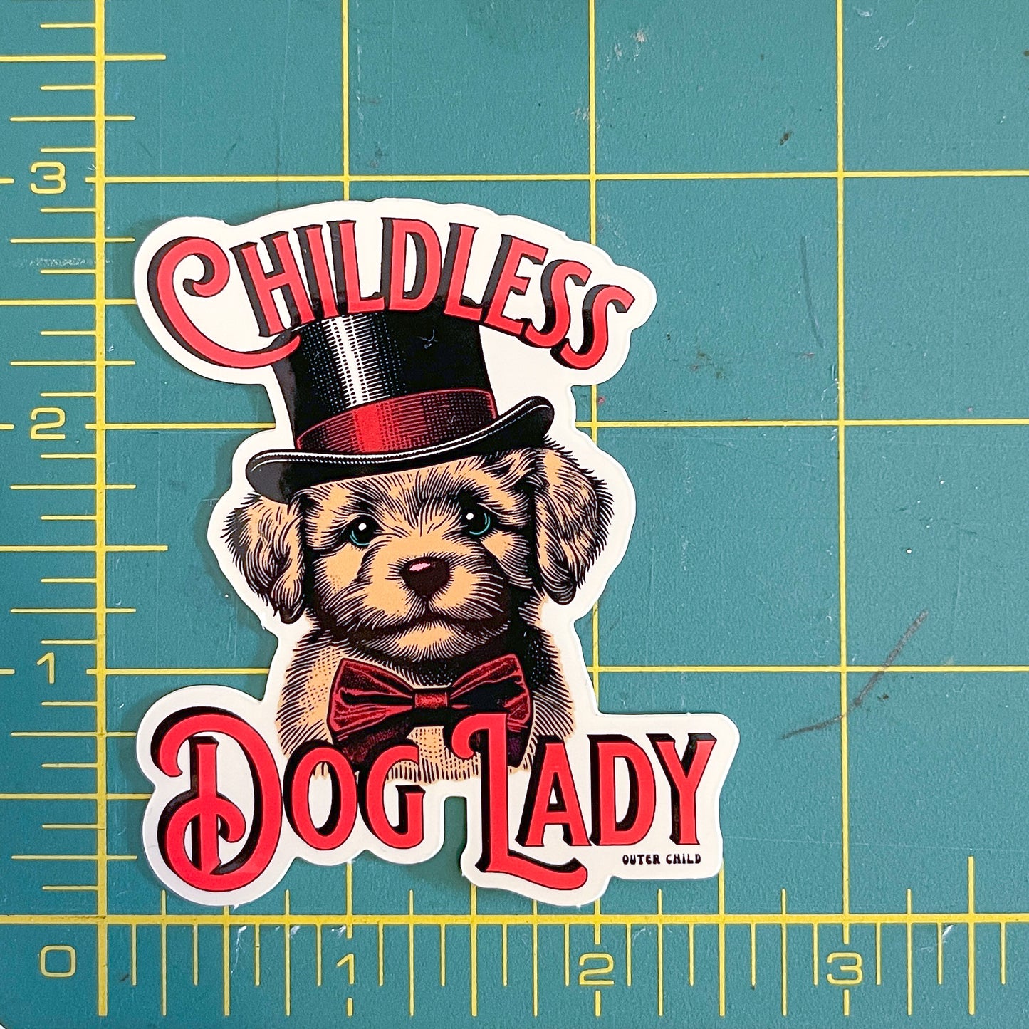 Childless Dog Lady Sticker