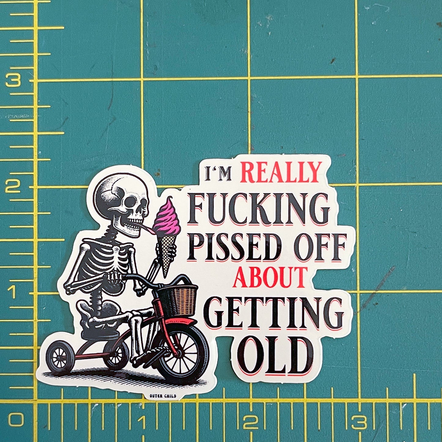 Getting Old Sticker