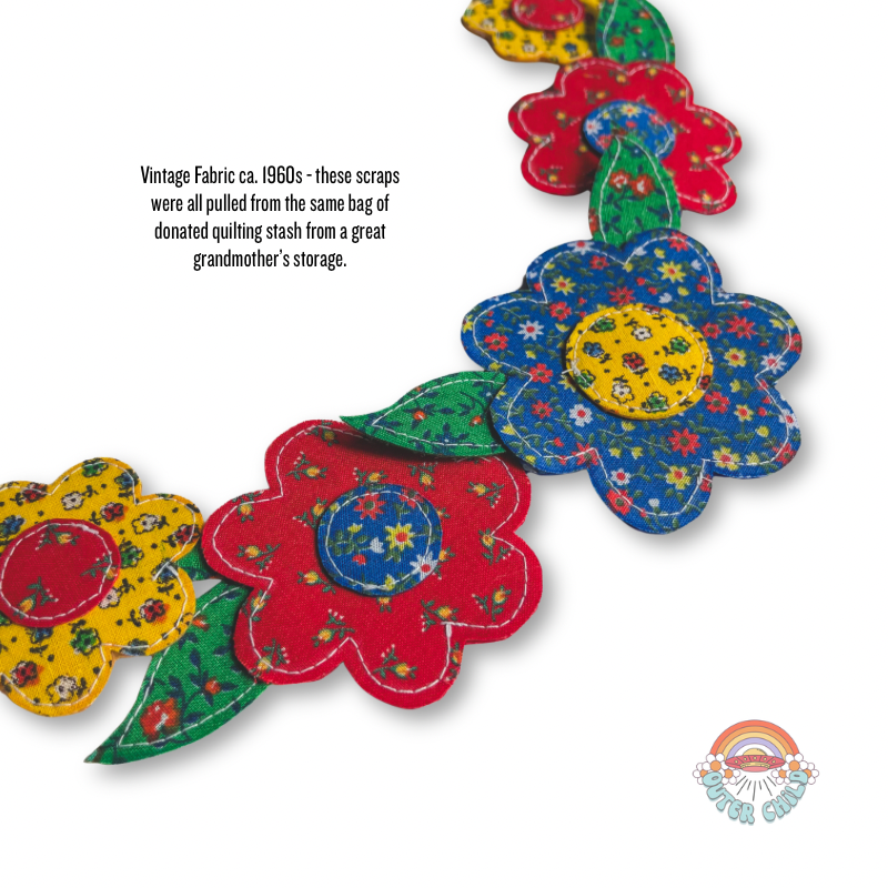 Patchwork Flower Power Necklace