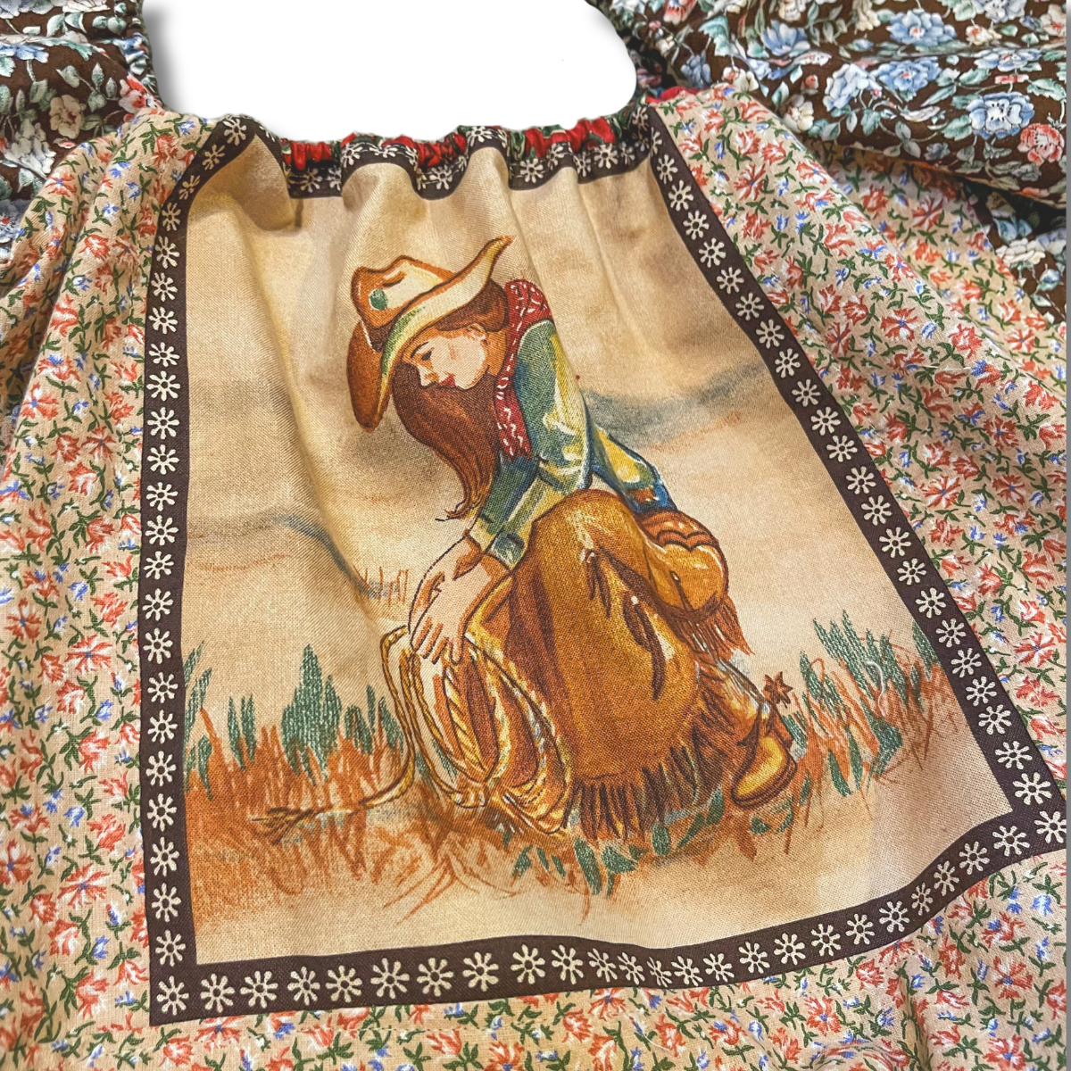 Lasso Cowgirl Puff Sleeve Top Size XS