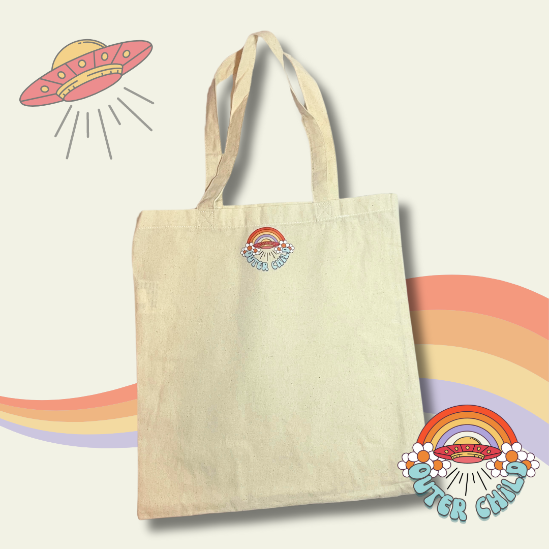 Getting Old Cotton Tote Bag in Natural