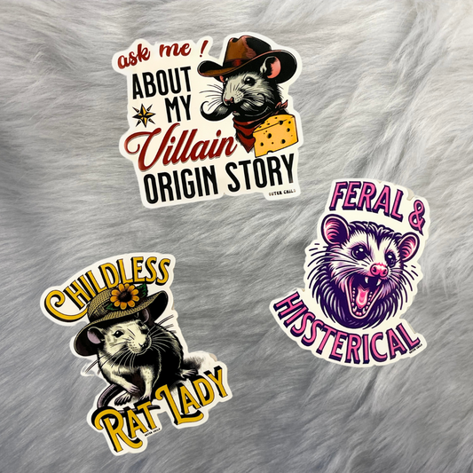 Rat Pack Sticker Set