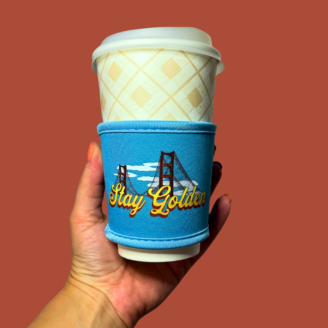 Stay Golden [Gate Bridge] Coffee Cup Sleeve