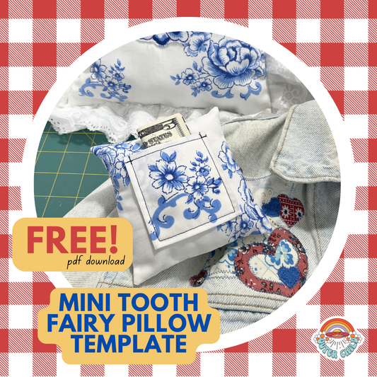 Mini Tooth Fairy Pillow Template and Instructions- FREE Download