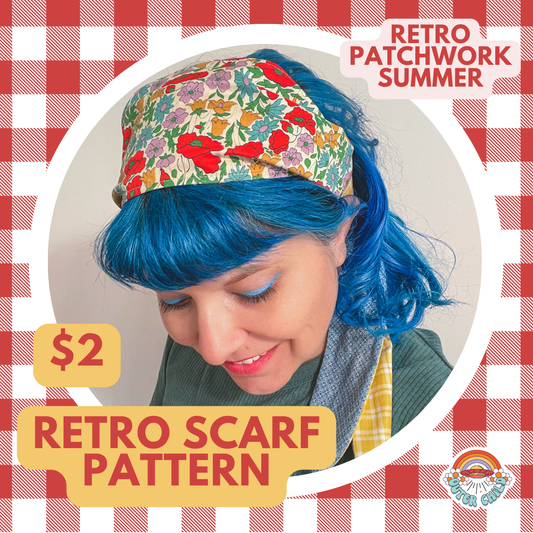 Retro Scarf Pattern - Sew Your Own